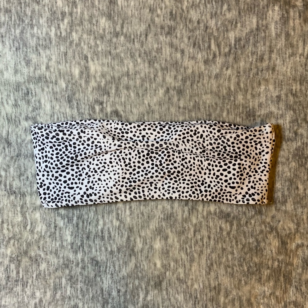 Zaful bandeau leopard print thong bikini set - Picture 3 of 5
